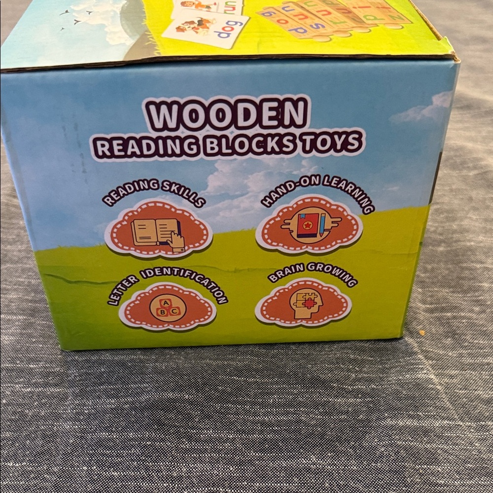 Wooden Spelling Block Toys - Shylizard - Picture 3 of 4